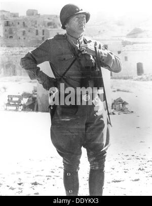 George S Patton, général de l'Armée US, c1943-1944. Artiste : Inconnu Banque D'Images