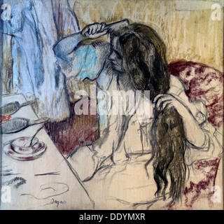 "Femme à sa toilette", 1889. Artiste : Edgar Degas Banque D'Images