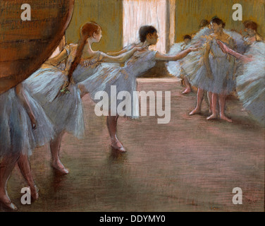 'Ballet Rehearsal', 1885-1890( ?). Artiste : Edgar Degas Banque D'Images