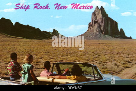 Ship Rock, New Mexico, USA, 1955. Artiste : Inconnu Banque D'Images