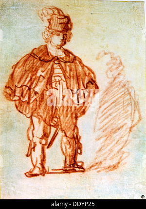 Acteur, Montons des années 1630. Artiste : Leon Lhermitte Banque D'Images