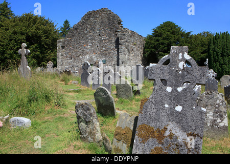 La Cathédrale de Glendalough (comté de Wicklow, Irlande) Banque D'Images