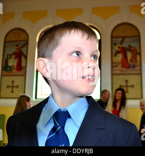 Première Communion jour en Irlande Banque D'Images