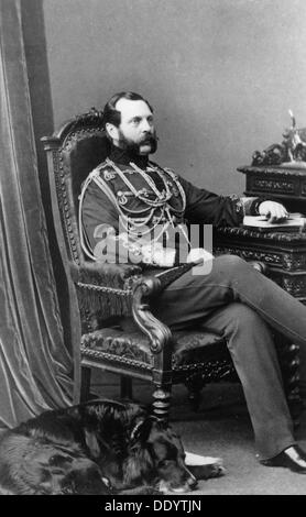 Le tsar Alexandre II de Russie, c1860s( ?) Artiste : Count Ivan Grigorievich Nostitz Banque D'Images