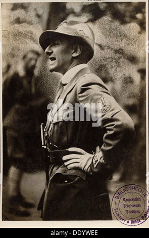 Gabriele D'Annunzio, poète, romancier et dramaturge, 20e siècle. Artiste : Studio Fotografico Ferrurio Banque D'Images