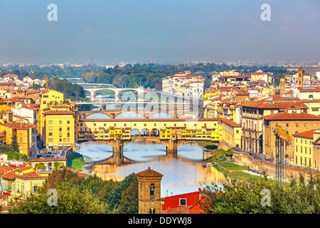 Ponts sur l'Arno à Florence Banque D'Images