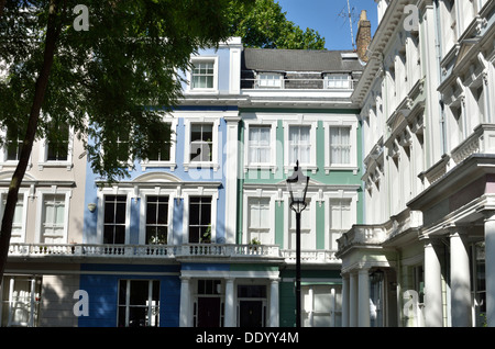 Maisons dans Chalcot Square, Primrose Hill NW1, Londres, Royaume-Uni. Banque D'Images