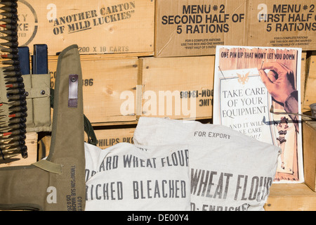 U S les rations pendant la Seconde Guerre mondiale Banque D'Images
