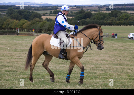 Le Warwickshire Hunt British equestrian Team Chase Hunter et essais cliniques Banque D'Images