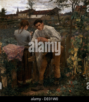 Rural 'Love', 1882. Artiste : Jules Bastien-Lepage Banque D'Images