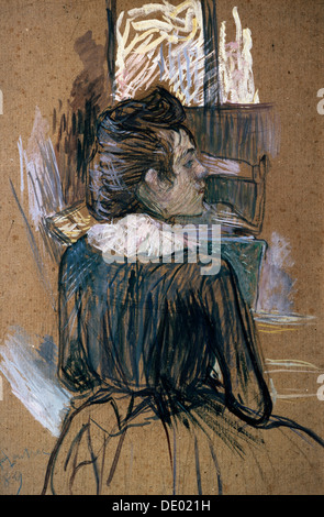 "Femme à la fenêtre", 1889. Artiste : Henri de Toulouse-Lautrec