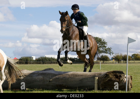 Le Warwickshire Hunt British equestrian Team Chase Hunter et essais cliniques Banque D'Images