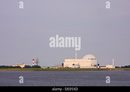 La centrale nucléaire de Brokdorf, Schleswig-Holstein Banque D'Images