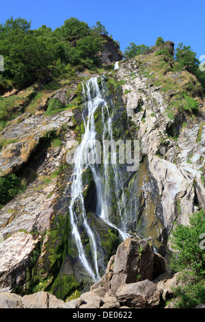 Powerscourt Waterfall dans le comté de Wicklow, Irlande Banque D'Images