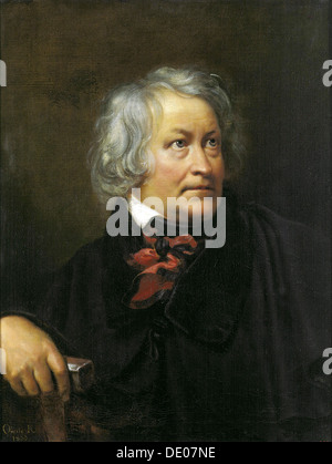 'Portrait du sculpteur Bertel Thorvaldsen', 1833. Artiste : Orest Repin Banque D'Images