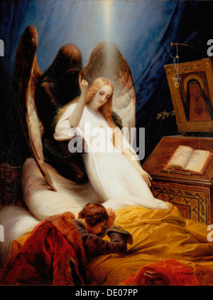 'L'Ange de la mort', 1851. Organisateur : Émile Jean-Horace Vernet. Banque D'Images