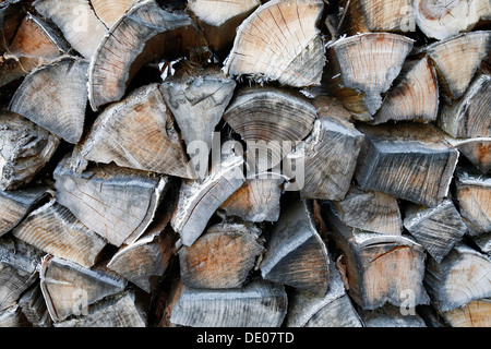 Pile de bois, bois patiné Banque D'Images