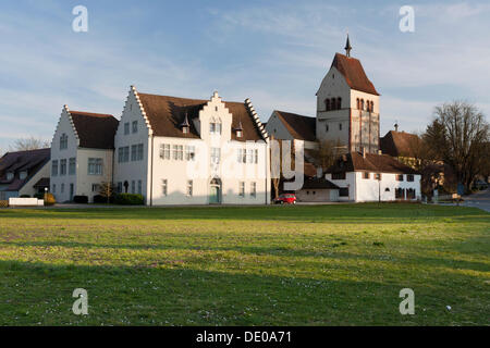 Muenster St Maria et Markus minster, Kloster Monastère de Reichenau, l'île de Reichenau, Site du patrimoine mondial de l'UNESCO Banque D'Images