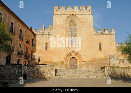 Monestir de Santa Maria de Santes Creus, abbaye cistercienne, monastère, église, Santes Creus, Tarragone, Catalogne, Espagne, Europe Banque D'Images