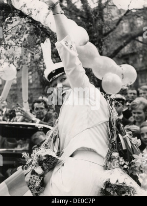 La princesse Christina de Suède célèbre passant ses A-levels, 1963. Artiste : Inconnu Banque D'Images