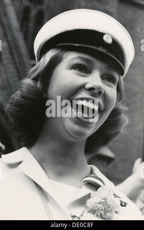 La princesse Christina de Suède célèbre passant ses A-levels, 1963. Artiste : Inconnu Banque D'Images