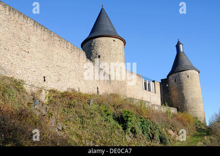 Château de Bourscheid, château de Bourscheid, Bourscheid, Luxembourg, Europe, PublicGround Banque D'Images