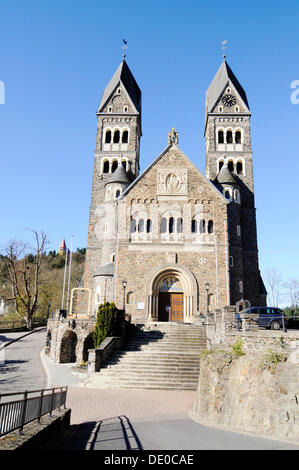 L'église paroissiale, Clervaux, Luxembourg, Europe, PublicGround Banque D'Images