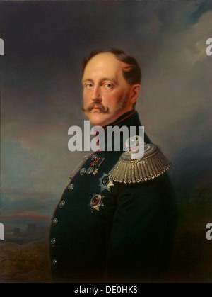 'Portrait de l'Empereur Nicolas I', (1796-1855), 1852. Artiste : Franz Kruguer Banque D'Images