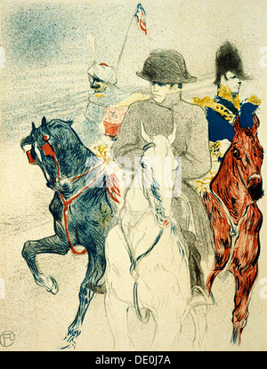 "L'histoire de Napoléon I' (rejeté la conception d'une affiche pour le livre), 1895. Artiste : Henri de Toulouse-Lautrec Banque D'Images