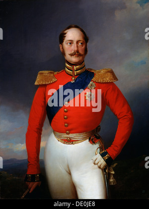 'Portrait de l'Empereur Nicolas I', (1796-1855), 1847. Artiste : Franz Kruger Banque D'Images