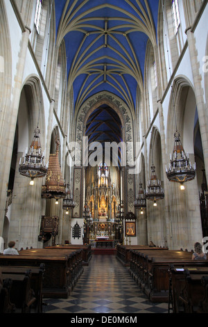 À l'intérieur de la Basilique Sainte Trinité à Cracovie [Bazylika Św. Trójcy]. Construit en 1250 par les frères dominicains de Bologne. Banque D'Images