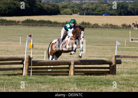 Le Warwickshire Hunt British equestrian Team Chase Hunter et essais cliniques Banque D'Images