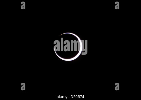 L'éclipse annulaire du 20 mai 2012 aux États-Unis. Banque D'Images