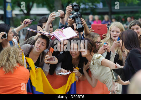 Toronto, Canada. Le 9 septembre 2013. Juliette Lewis arrive au Festival International du Film de Toronto Le Premier Ministre d'août : Osage County à Toronto, Canada le 09 septembre 2013. Credit : Victor Biro/Alamy Live News Banque D'Images