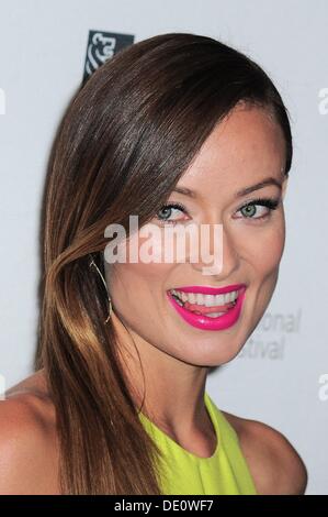 Toronto, Ontario, Canada. Sep 9, 2013. Olivia Wilde aux arrivées pour une troisième personne en première mondiale au Festival International du Film de Toronto, VISA Screening Room à l'Elgin Theatre, à, le 9 septembre 2013. Credit : Gregorio Binuya/Everett Collection/Alamy Live News Banque D'Images