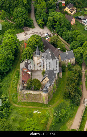 Vue aérienne, Schloss Hohenlimburg Castle, Hagen, Ruhr, Rhénanie du Nord-Westphalie Banque D'Images