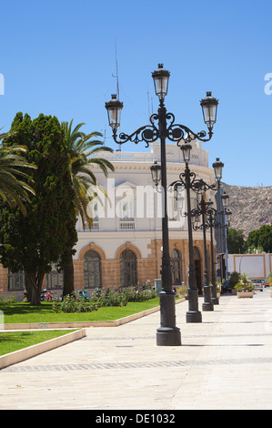 Immeuble de l'époque près du port de Carthagène, Espagne Banque D'Images