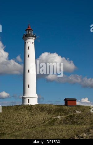 Nørre Lyngvig en phare, Hvide Sande, Jutland, Danemark, Europe Banque D'Images