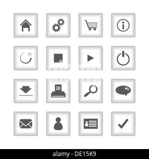 Les icônes de l'interface utilisateur plat spécial pour les applications web et mobiles Banque D'Images
