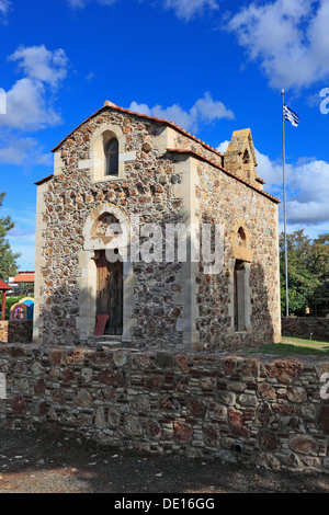 Chypre, de Pyrga, chapelle Sainte Catherine, chapelle d'Agia Sofia, Sainte Catherine, Chapelle Royale, chapelle médiévale, French-Byzan Banque D'Images