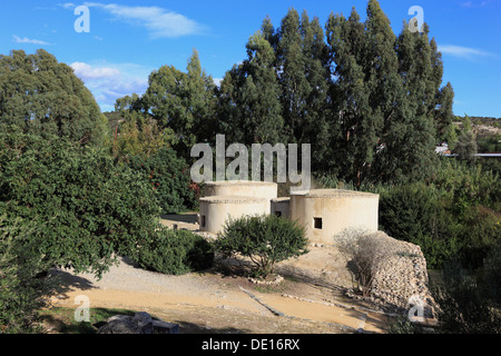 Chypre, Chirokitia, également Khirokitia, archéologique grec, est un site archéologique sur l'île Méditerranéenne de Chypre à Larn Banque D'Images