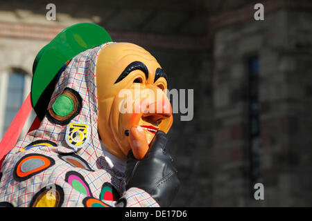 Masque, Oberdorfer Schantle historique, les célébrations du carnaval de Oberndorf am Neckar, Stans, carnaval carnaval alémanique Banque D'Images