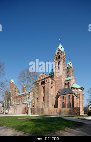 La cathédrale de Speyer, Spire, Rhénanie-Palatinat Banque D'Images