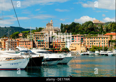 Port de Santa Margherita Ligure, Golfe de Gênes, Italie, Europe Banque D'Images