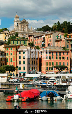 Port de Santa Margherita Ligure, Golfe de Gênes, Italie, Europe Banque D'Images