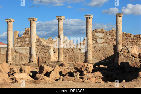 Chypre, Pafos ville, Gazibaf, site de l'ancienne ruine, parc archéologique Banque D'Images