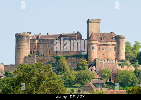 Château de Castelnau, Lot, Midi-Pyrénées, France Banque D'Images