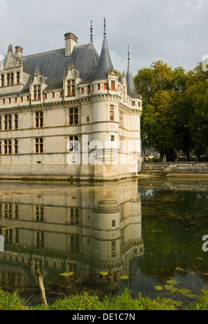 Chateau d'Azay-Le-Rideau, vallée de la Loire, France Banque D'Images