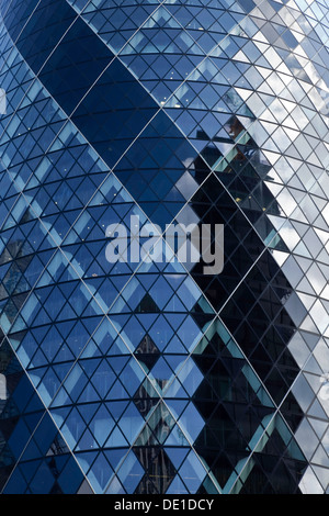 Le Gherkin Skyscraper - Ville de London, UK Banque D'Images