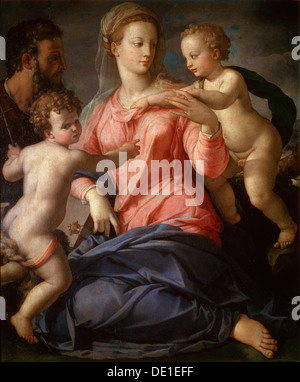 "La Sainte Famille avec le jeune Jean Baptiste', 1540. Artiste : Agnolo Bronzino Banque D'Images